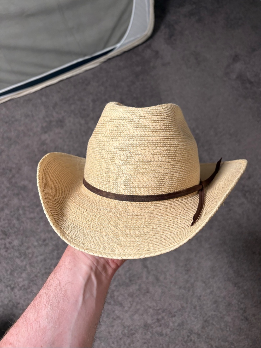Sunbody Palm Leaf straw hat with Black Band